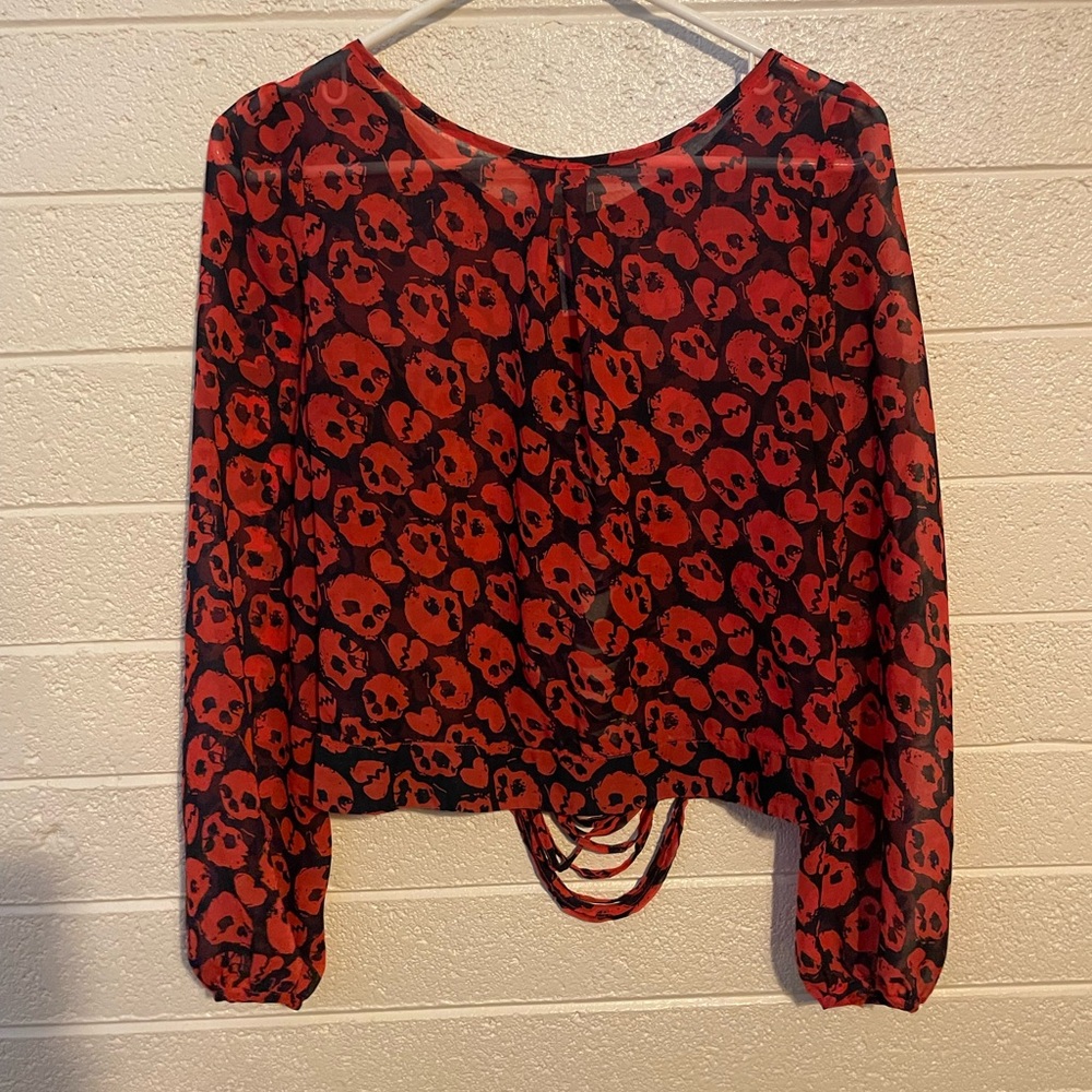 Fio Fio Sheer Cropped Skull Cover
